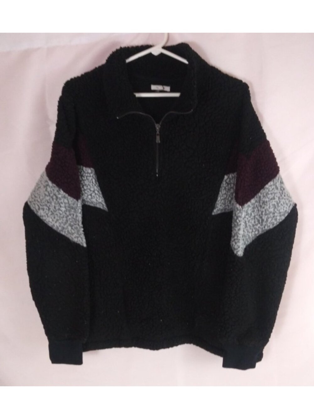 Maurices Sherpa 1/4 Zip Fuzzy Warm Pullover Women's Size Large